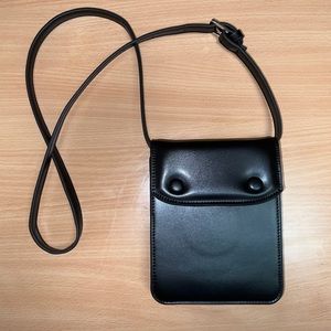 Black CrossBody Bag Faux Leather